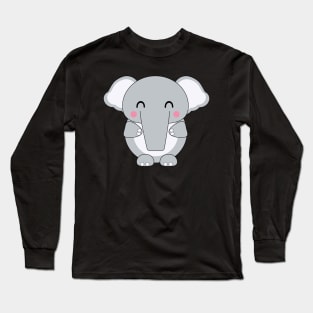 Cute Baby Elephant Long Sleeve T-Shirt